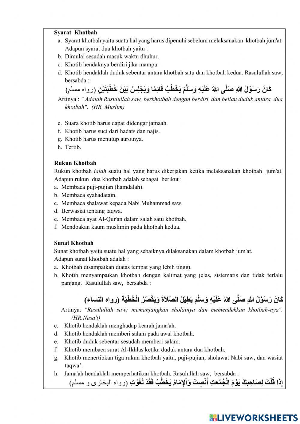 Lkpd khutbah tabligh dan dakwah