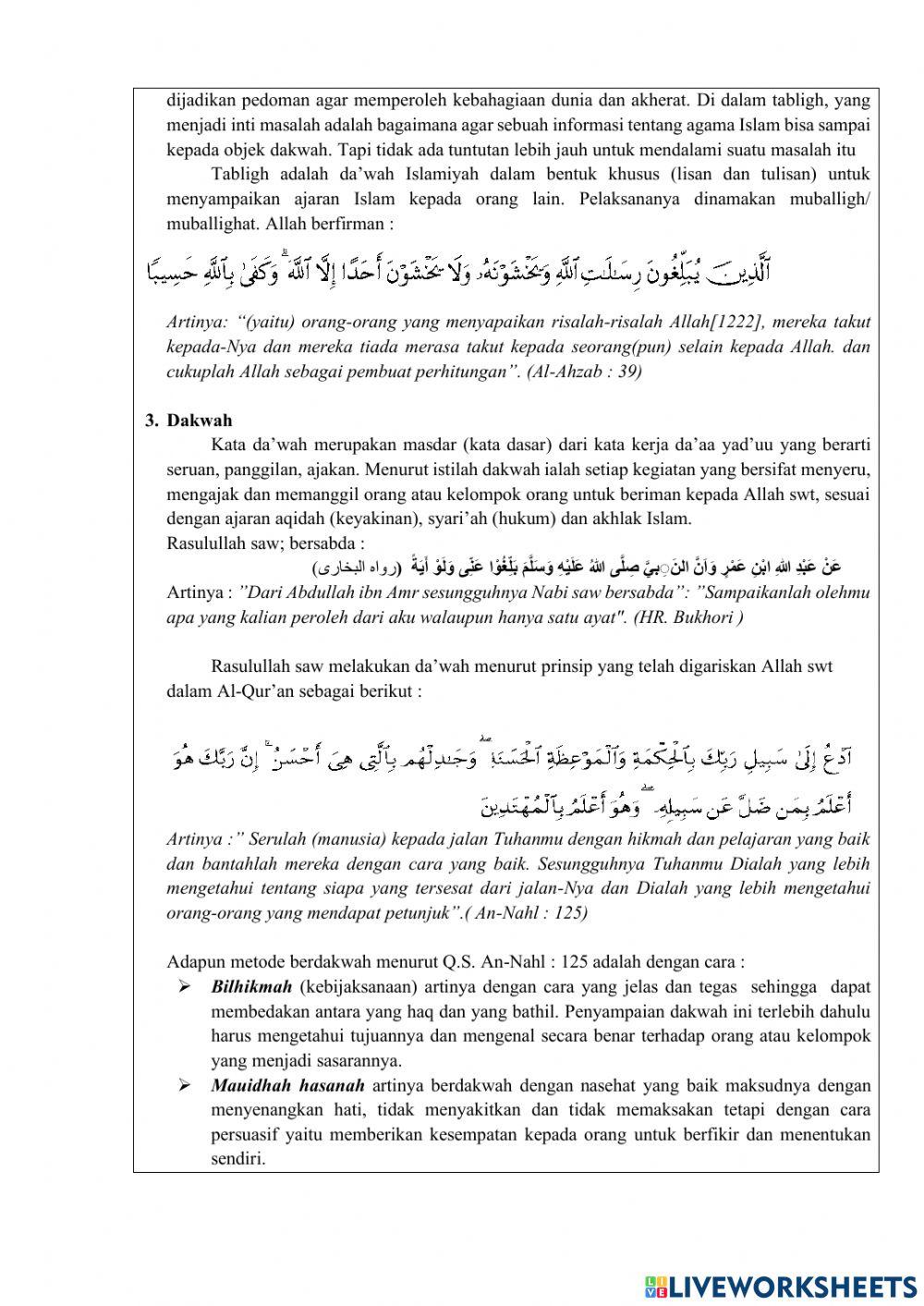 Lkpd khutbah tabligh dan dakwah