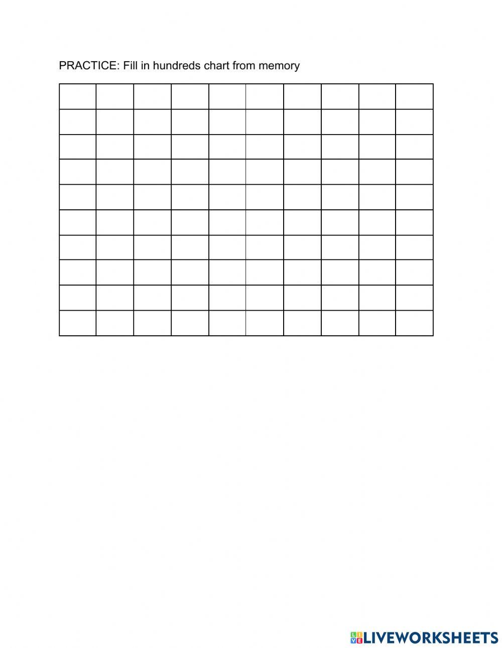 Hundreds chart 1337 syarmstrong live worksheets