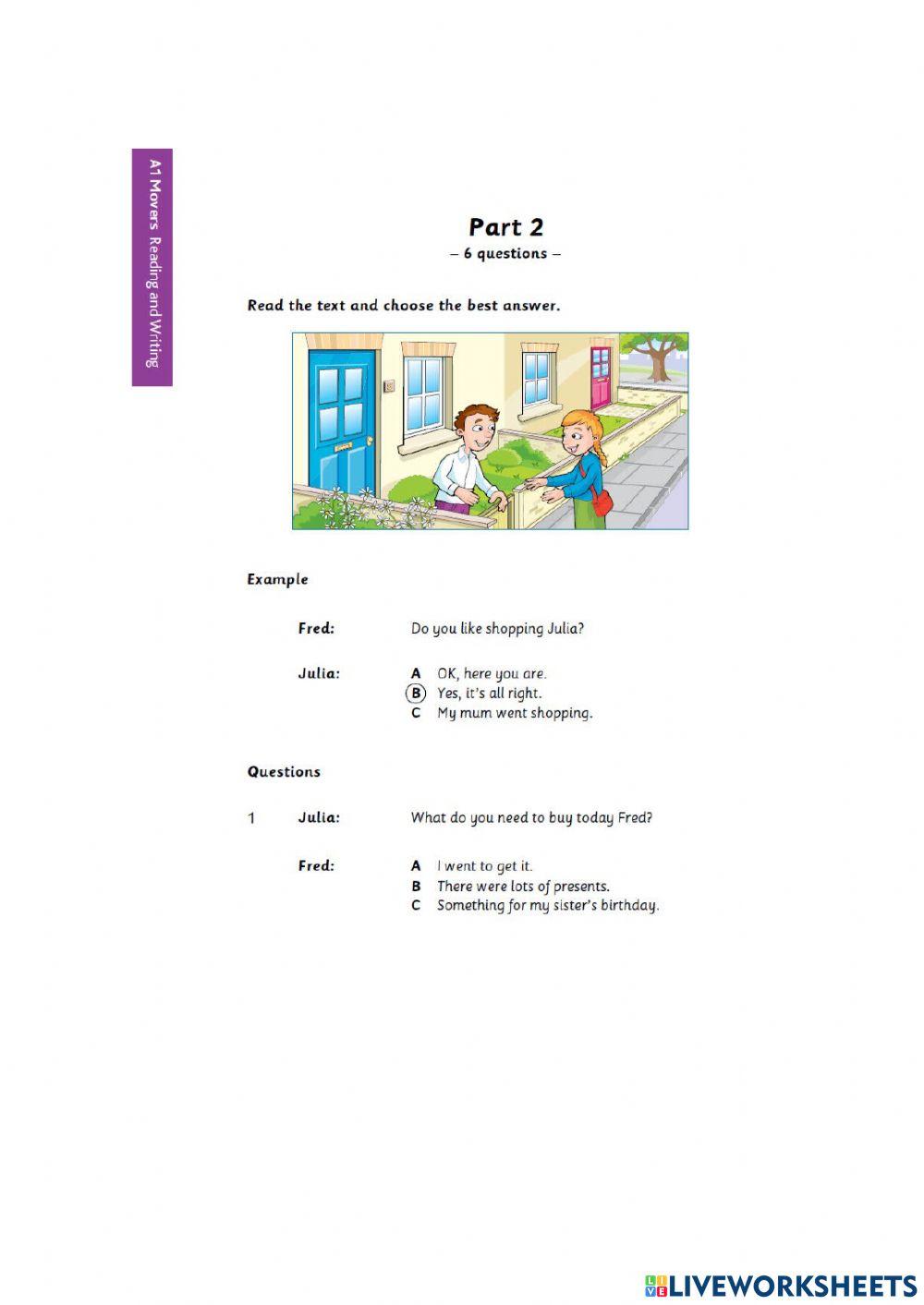 Reading & Writing - part 1-4