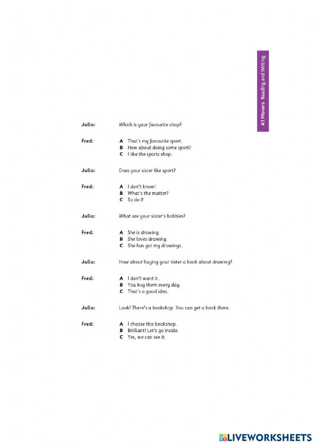 Reading & Writing - part 1-4