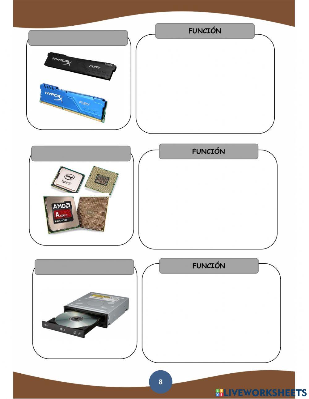 Reconocimiento de partes de pc