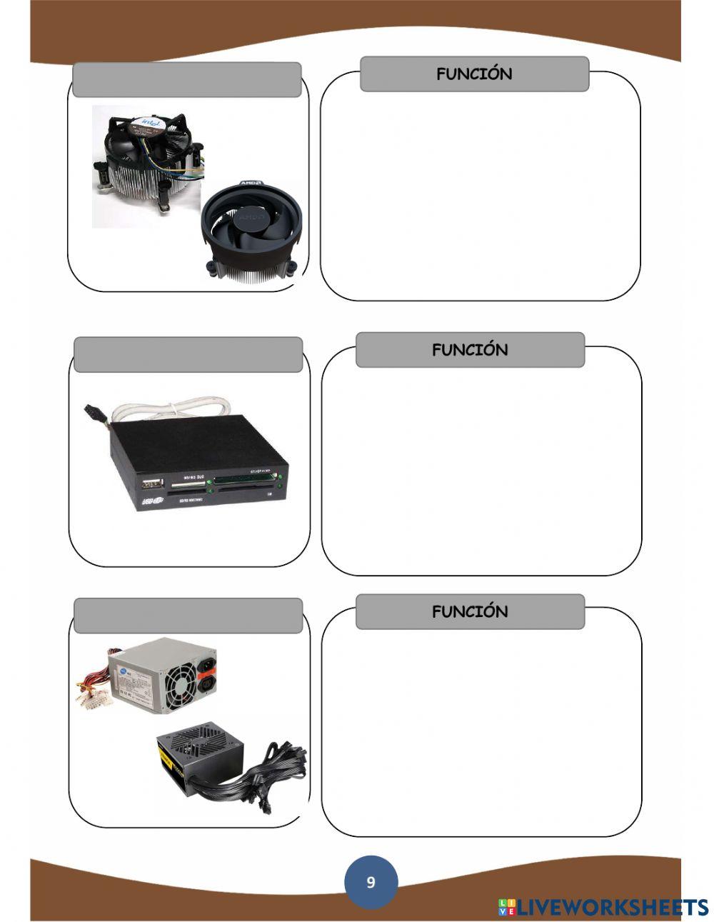 Reconocimiento de partes de pc