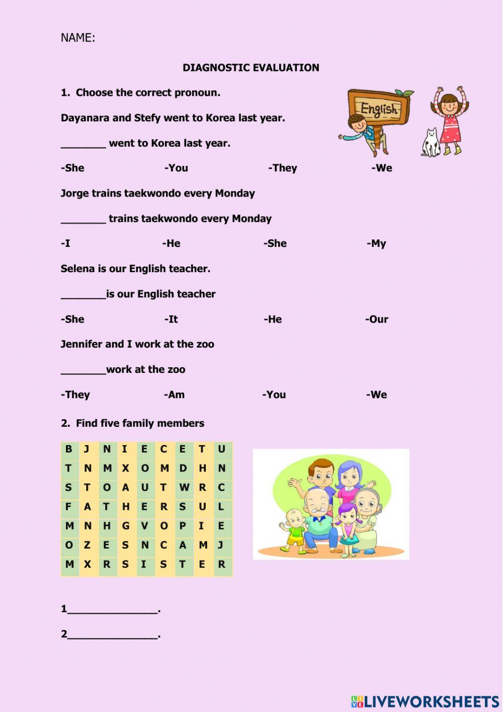 Diagnostic evaluation