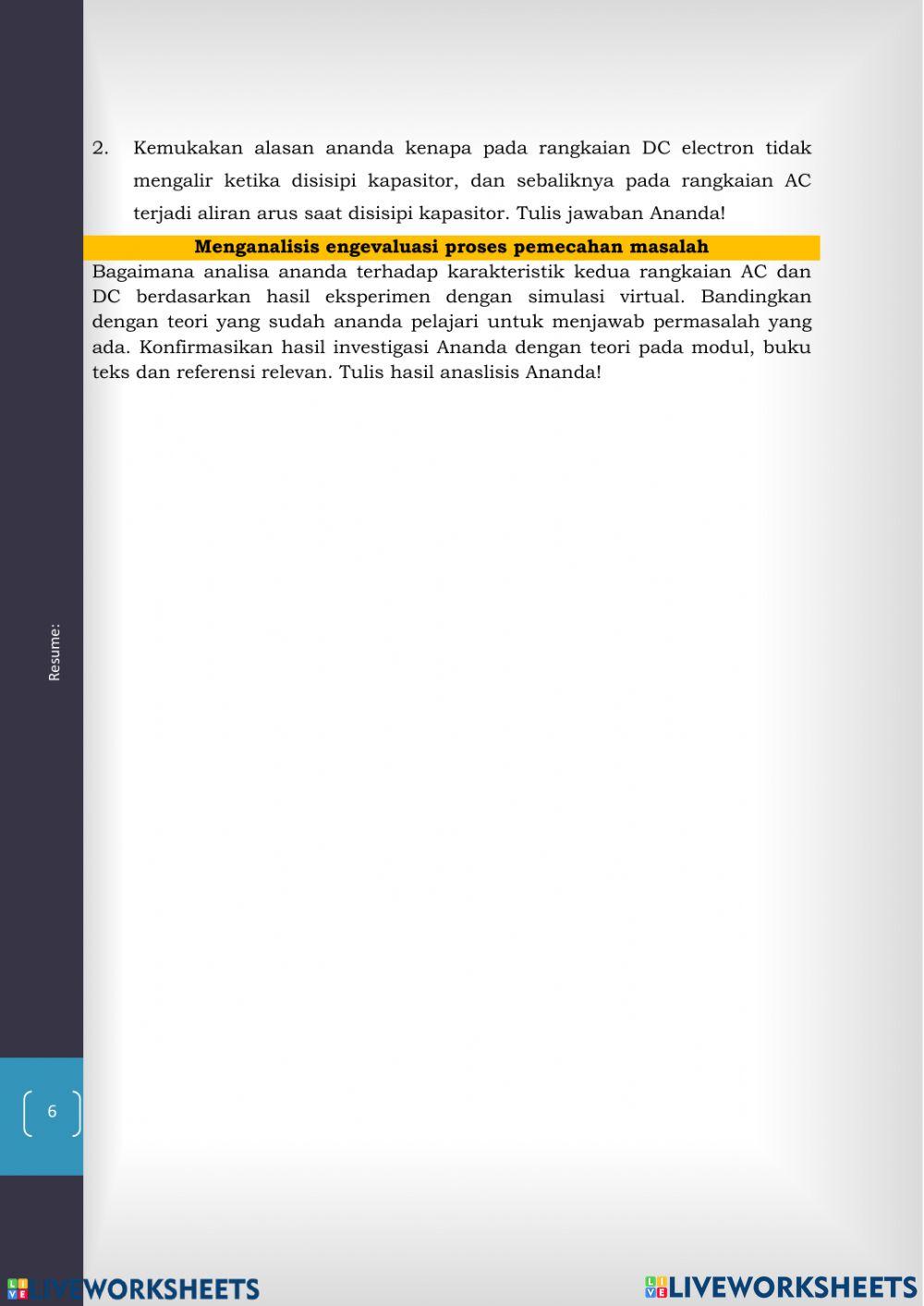 Karakteristik arus bolak balik