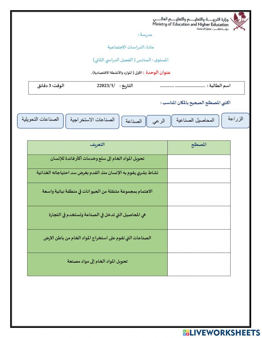 النشاط الاقتصادي