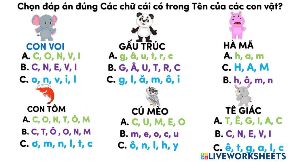 Vui học chữ cái