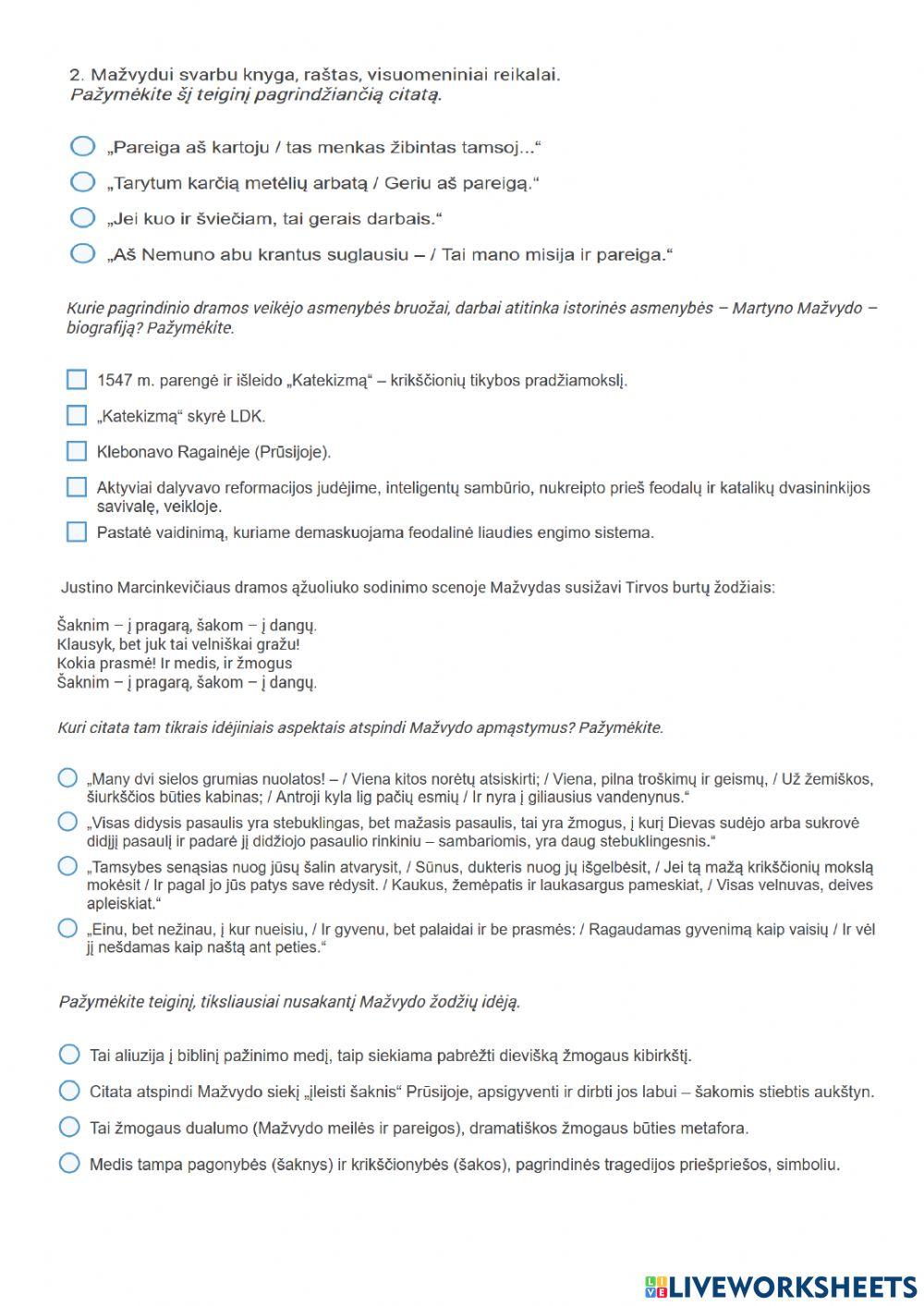 Modernioji XX a. antrosios pusės literatūra. Justinas Marcinkevičius