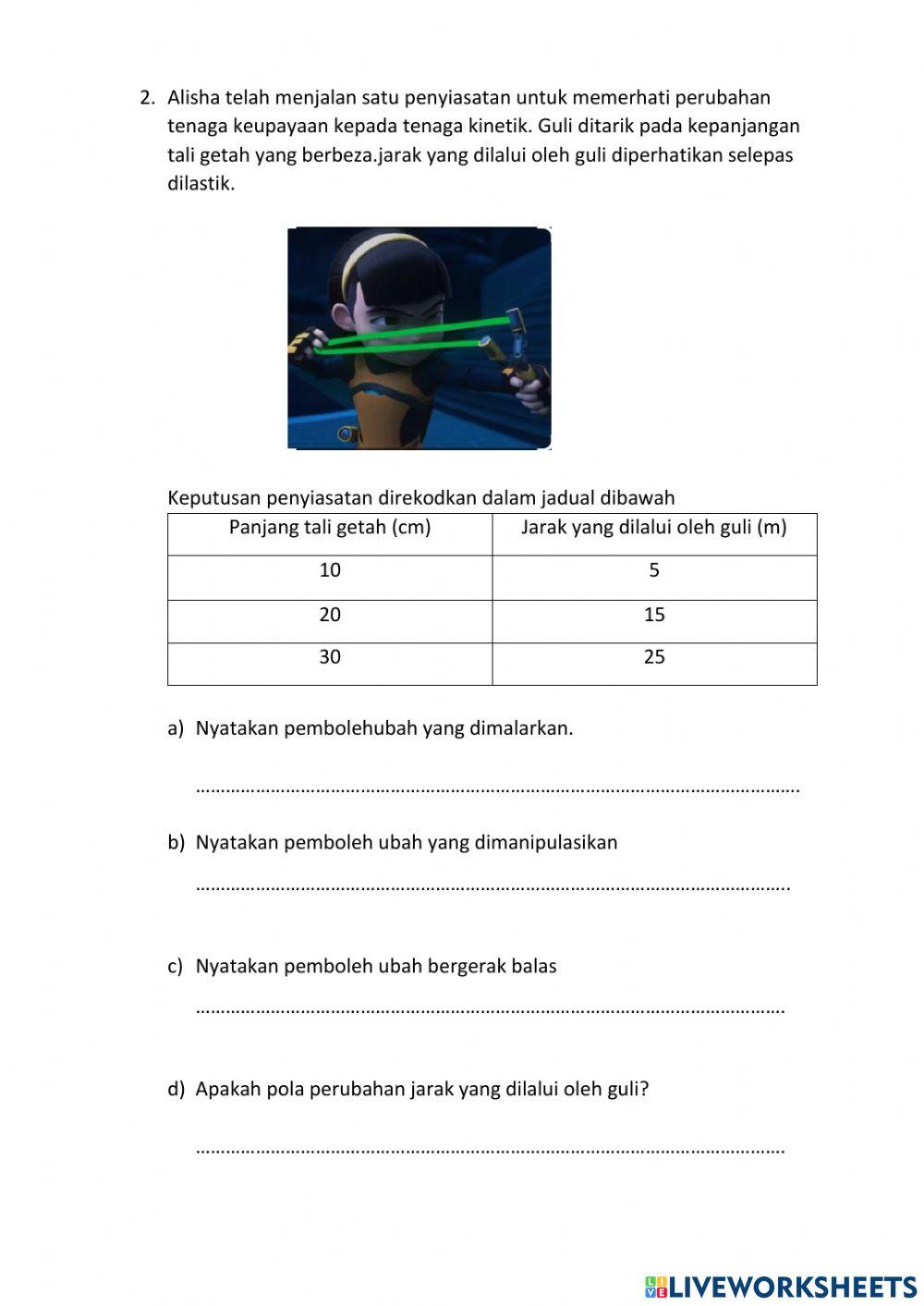 Latihan sains tahun 4
