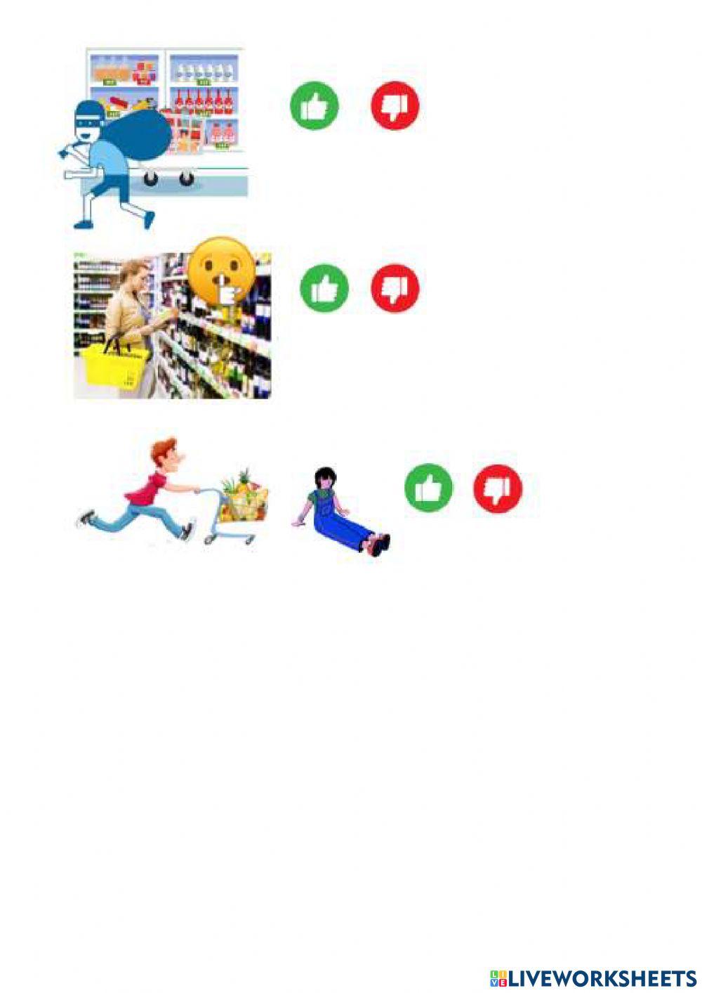 Habilidades sociales e el supermercado