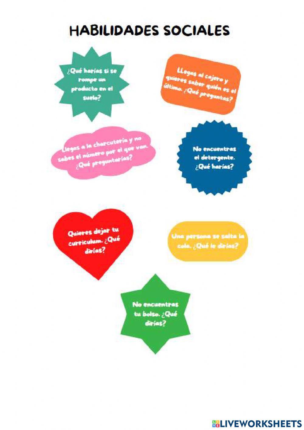 Habilidades sociales e el supermercado