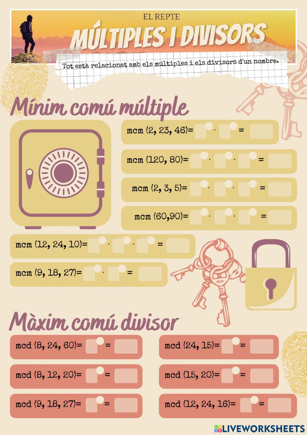 Repte de múltiples i divisors