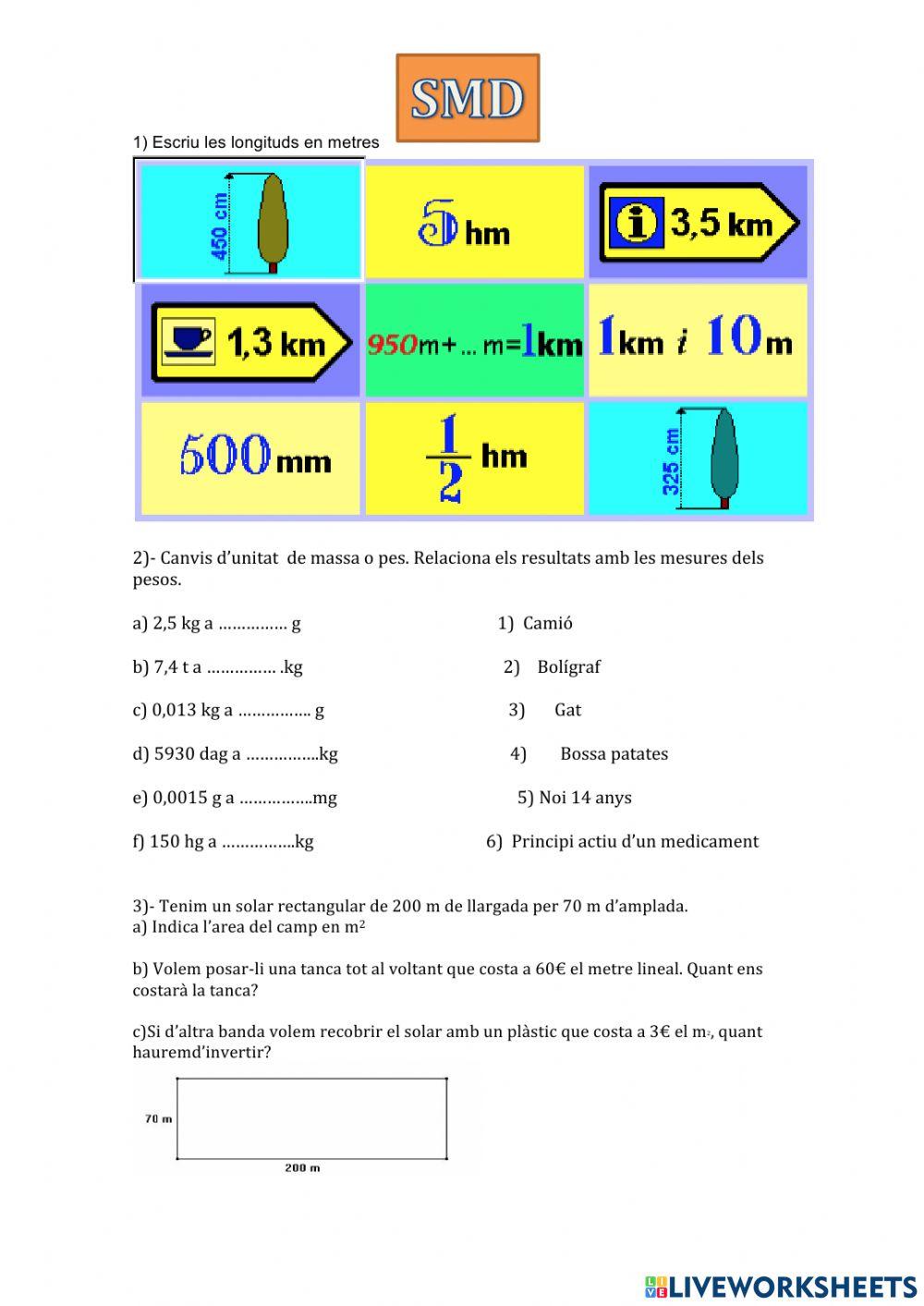 Repàs sistema mètric decimal