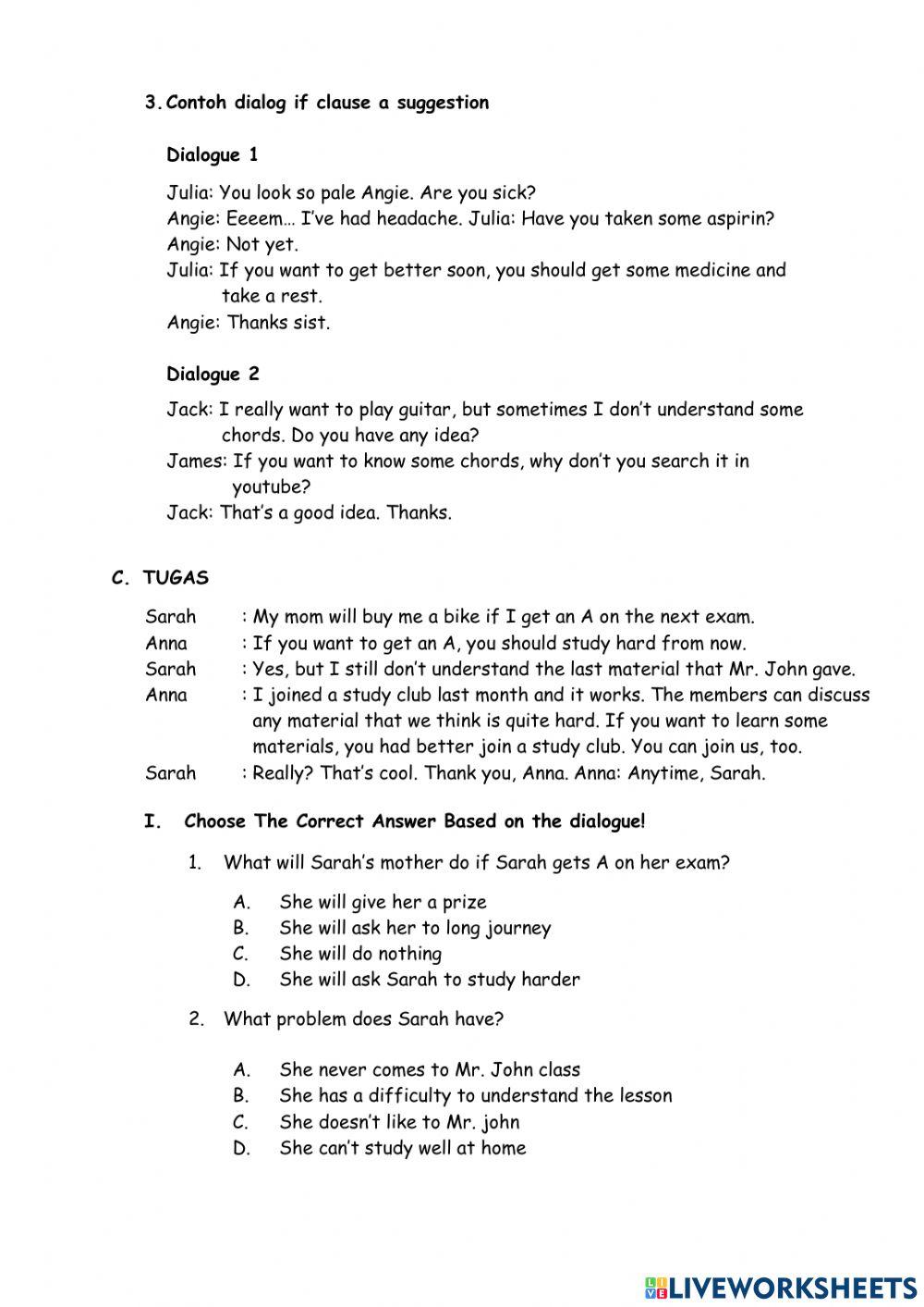 If Clase + Suggestion