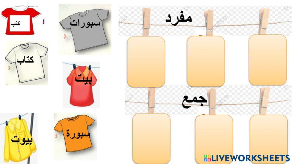 المفرد والجمع