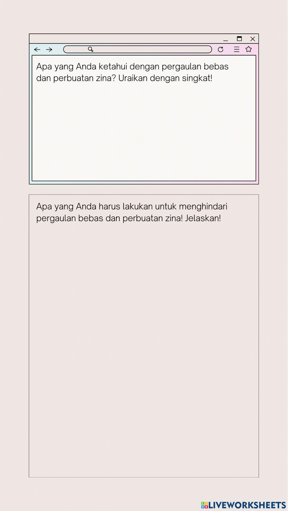 “Menjauhi Pergaulan Bebas  dan Perbuatan Zina  untuk Melindungi Harkat dan Martabat Manusia”