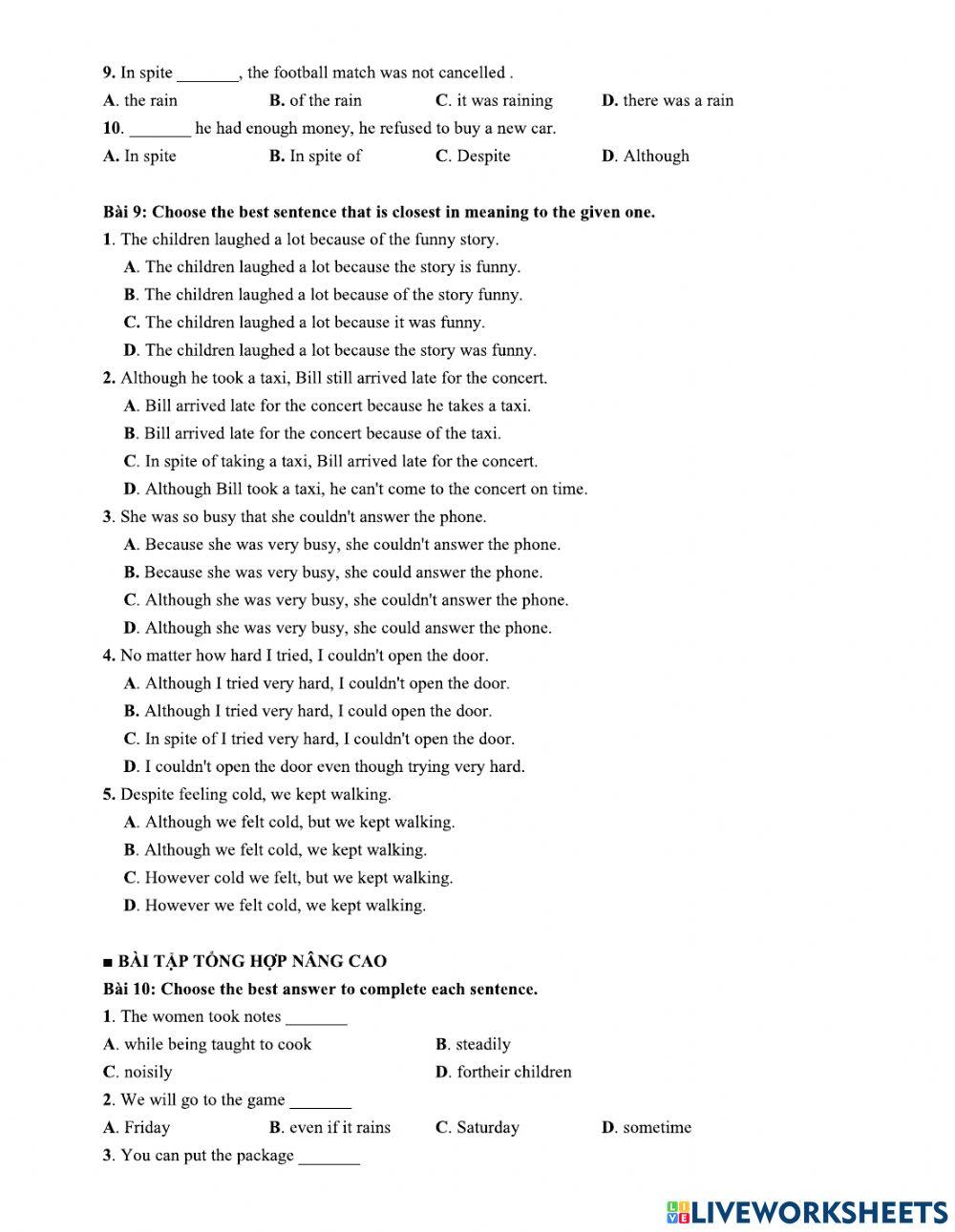 Unit9:CHOOSING A CAREER(9.2)