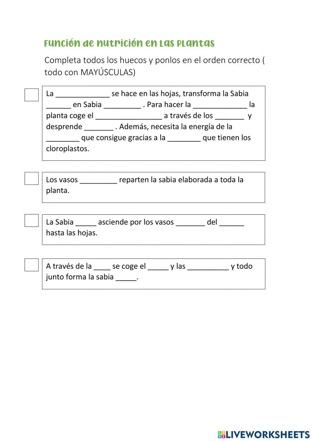 La nutricion de las plantas