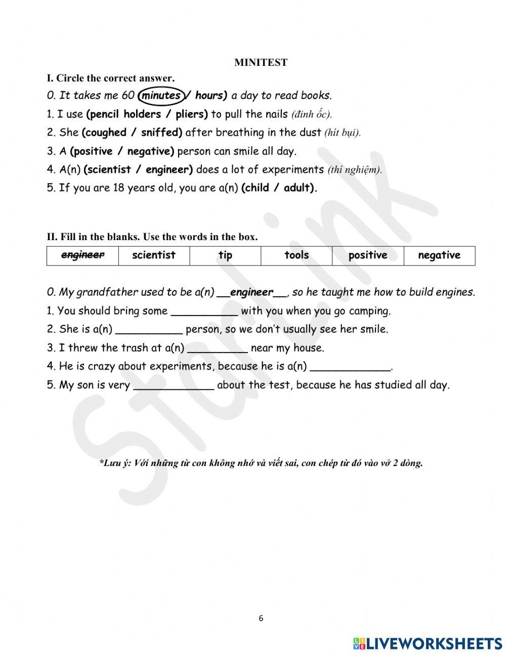 Foreign-W22-S3-U5-VOCAB-REVISION