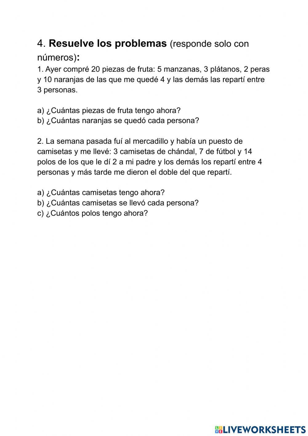 Multiplicaciones divisiones y operaciones combinadas