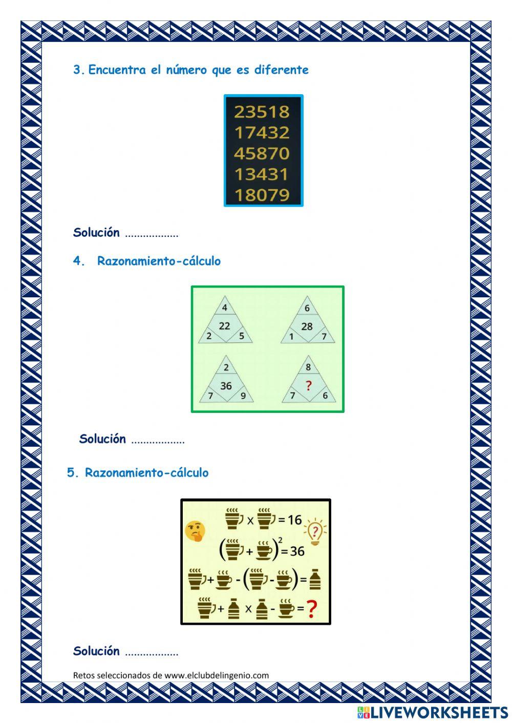 Retos matemáticos