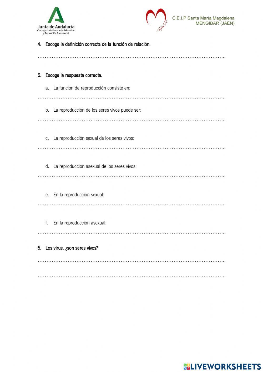 Las funciones vitales I