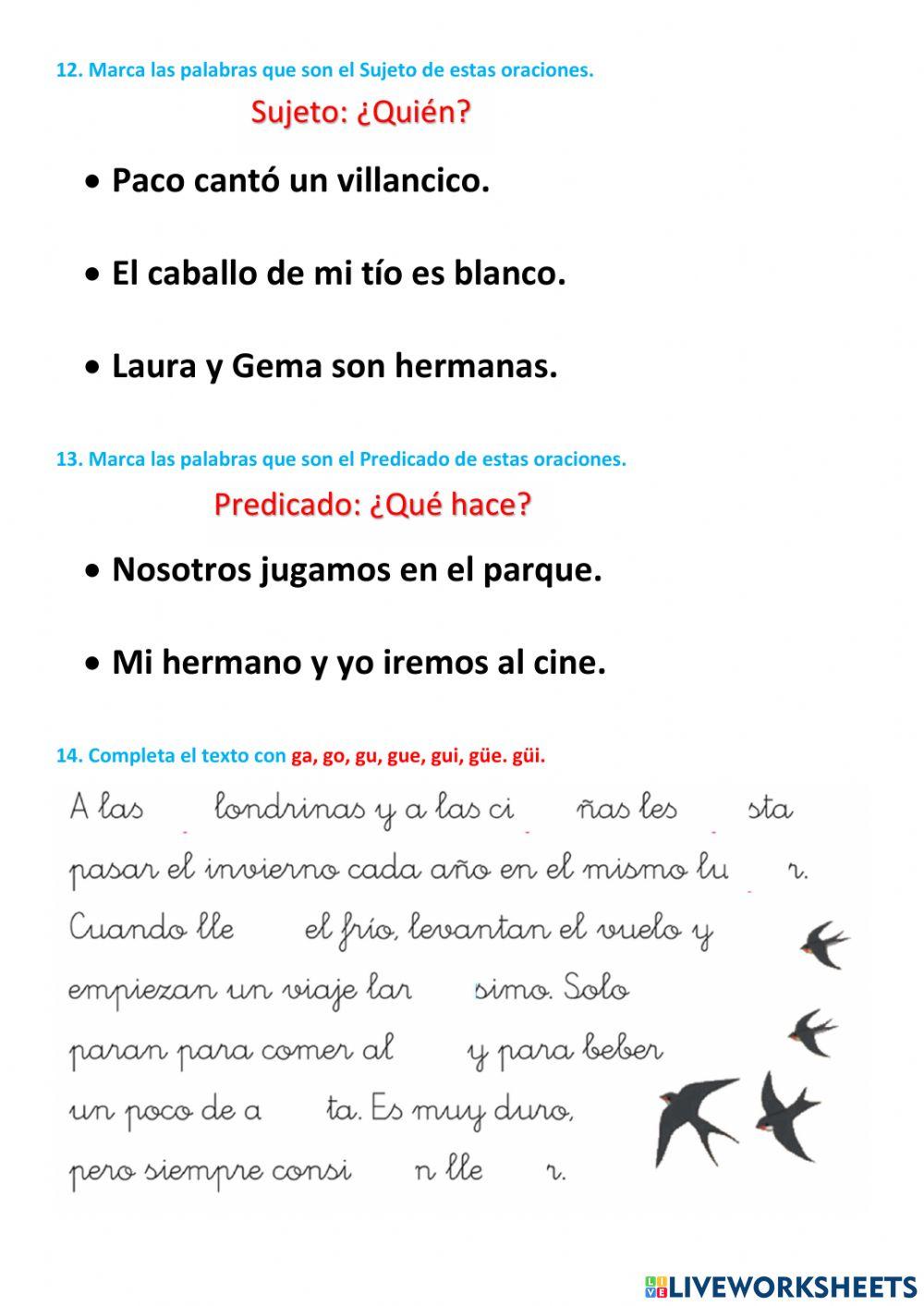 Repaso lengua tema 5