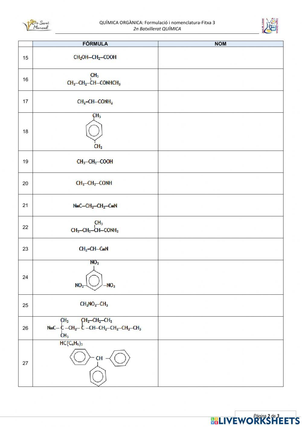 Formulació i nomenclatura orgànica-3
