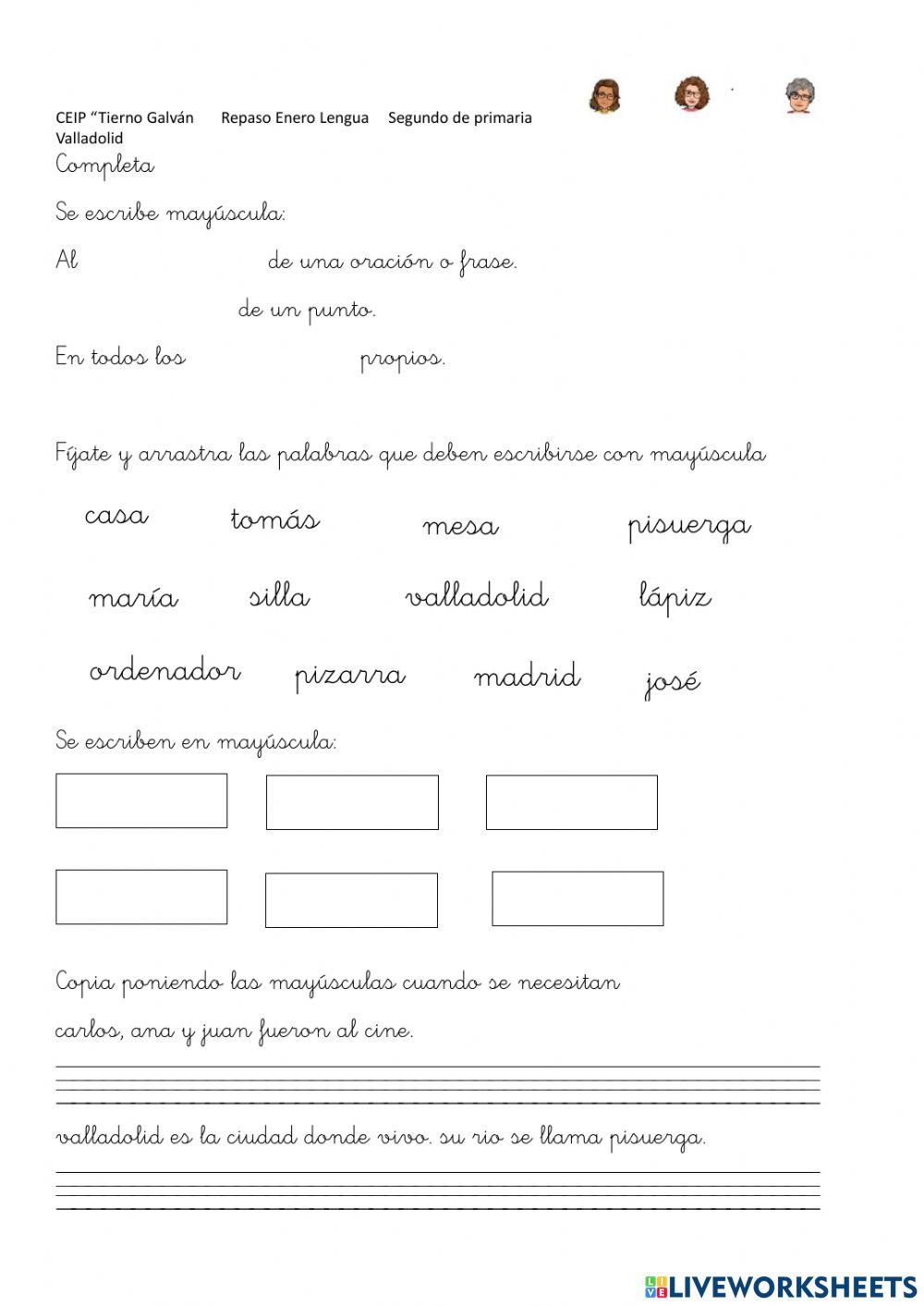 Enero repaso de Lengua