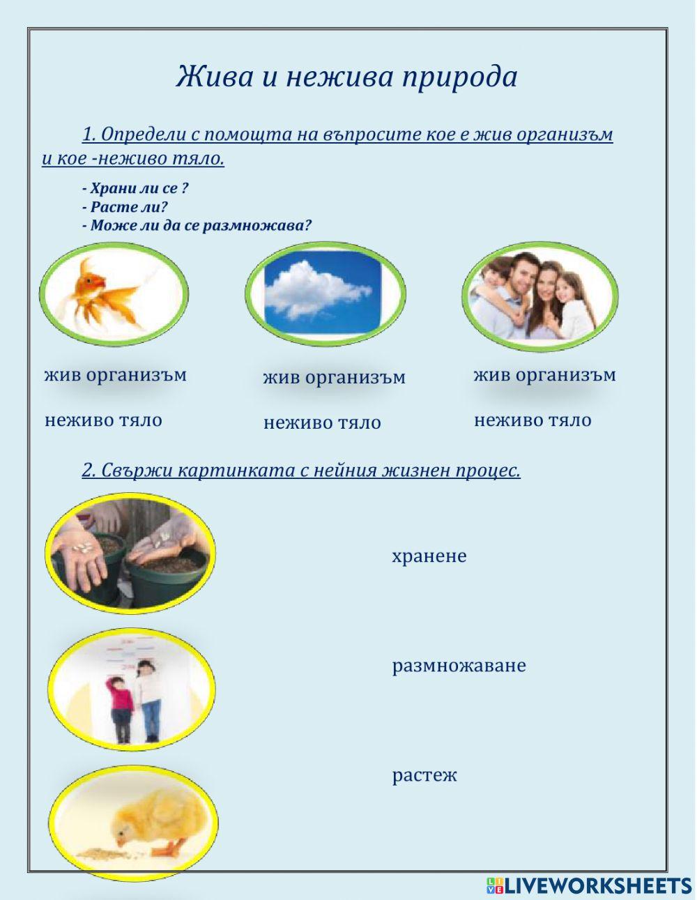 Жива и нежива природа