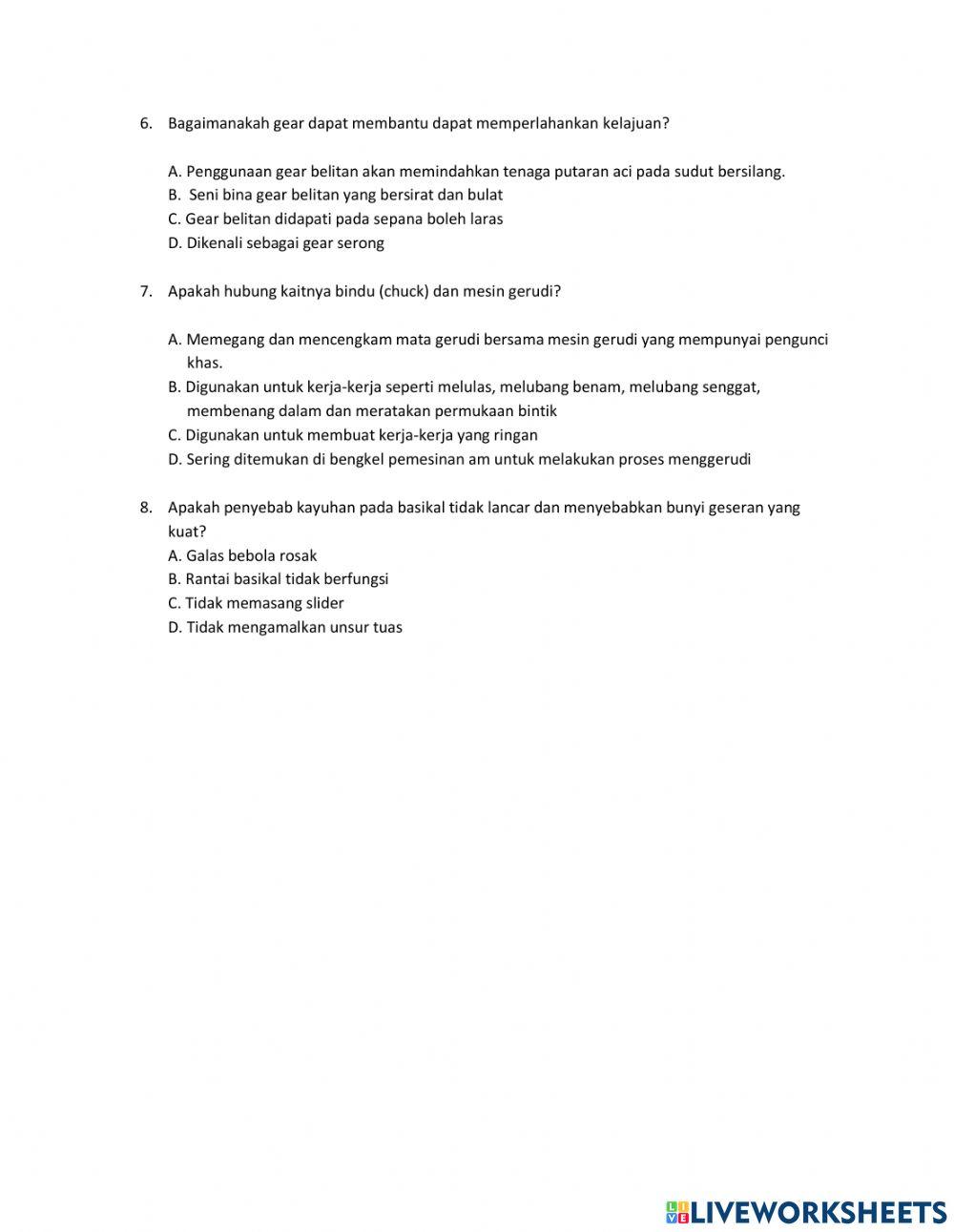 2.2.1 mengenal pasti komponen mekanikal