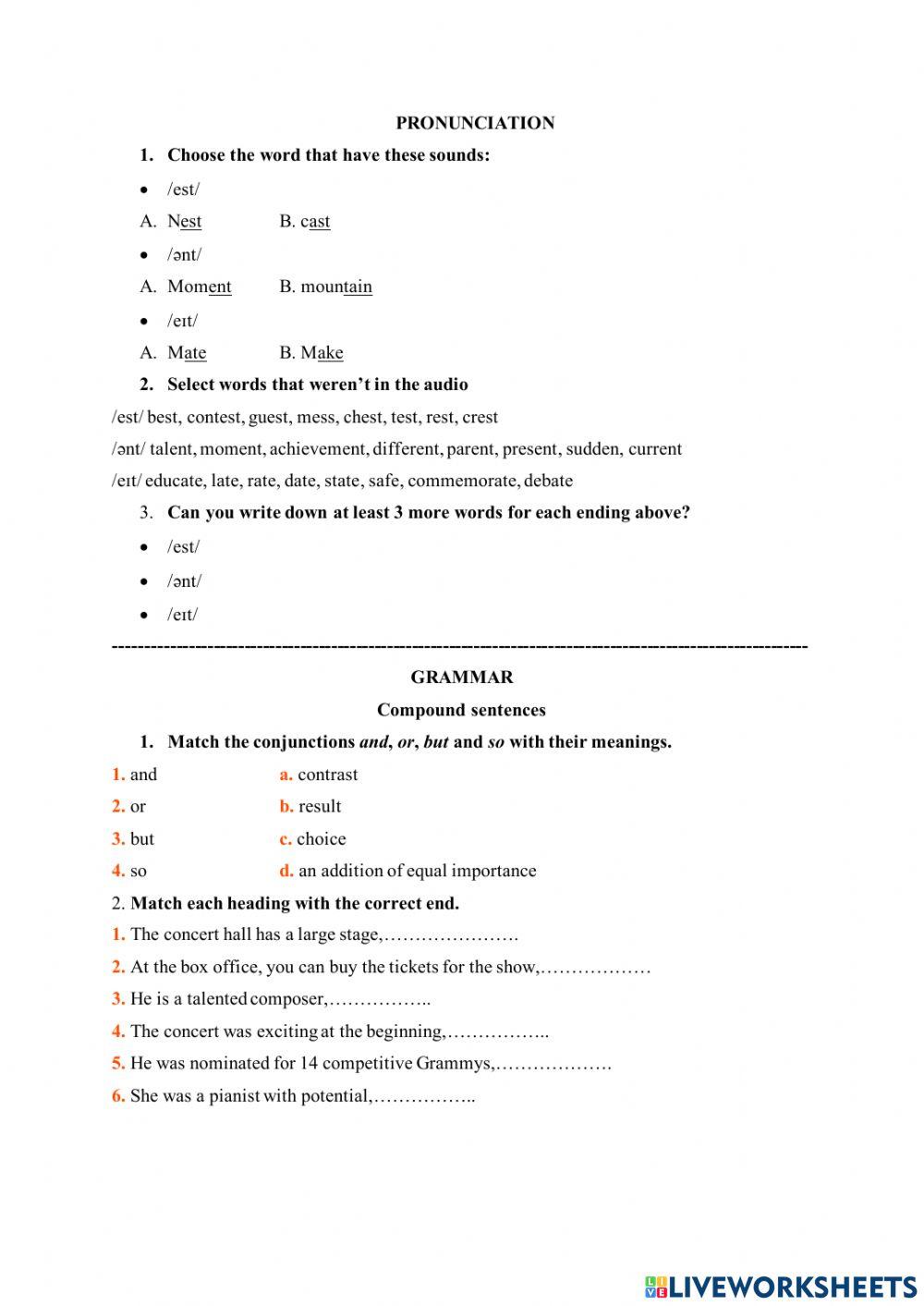 Language focus unit 3