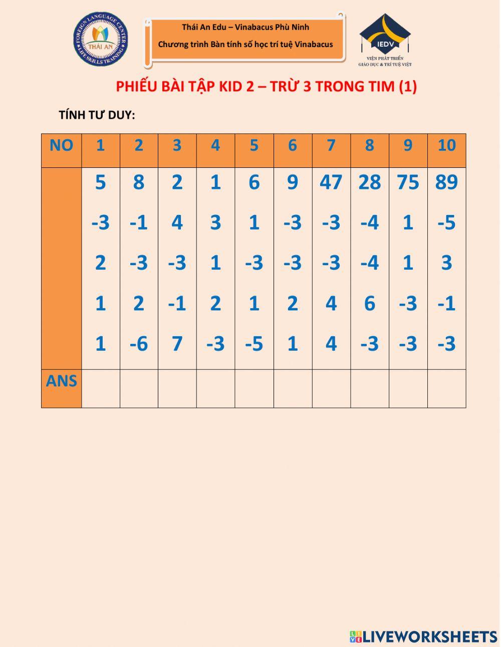 Kid 2-Tư duy trừ 3 trong tim (1)