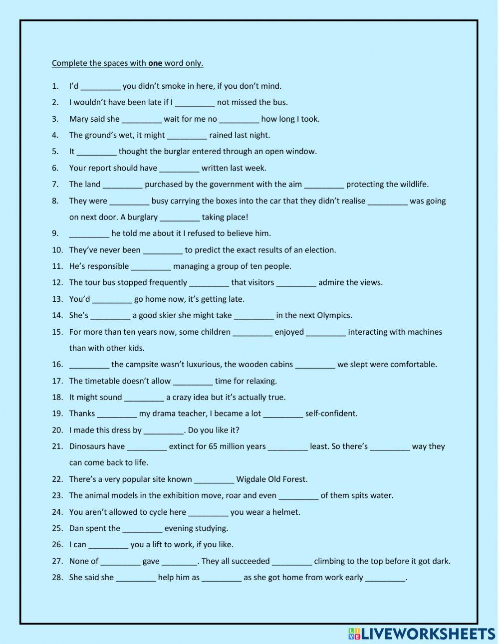 2267651 open cloze rosa teixidor liveworksheets