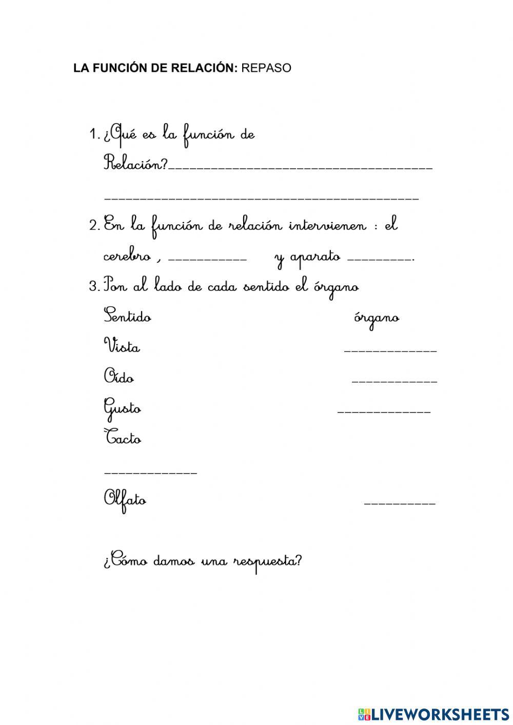 Función de relación