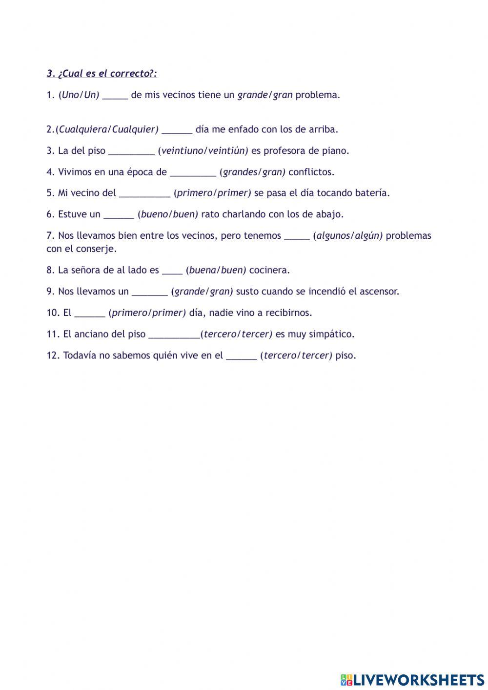 Apocope de adjetivos II - apocopando