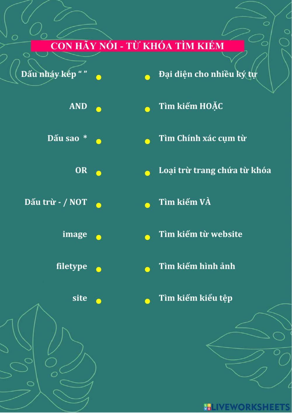 Khối 5 - Phiếu 33B