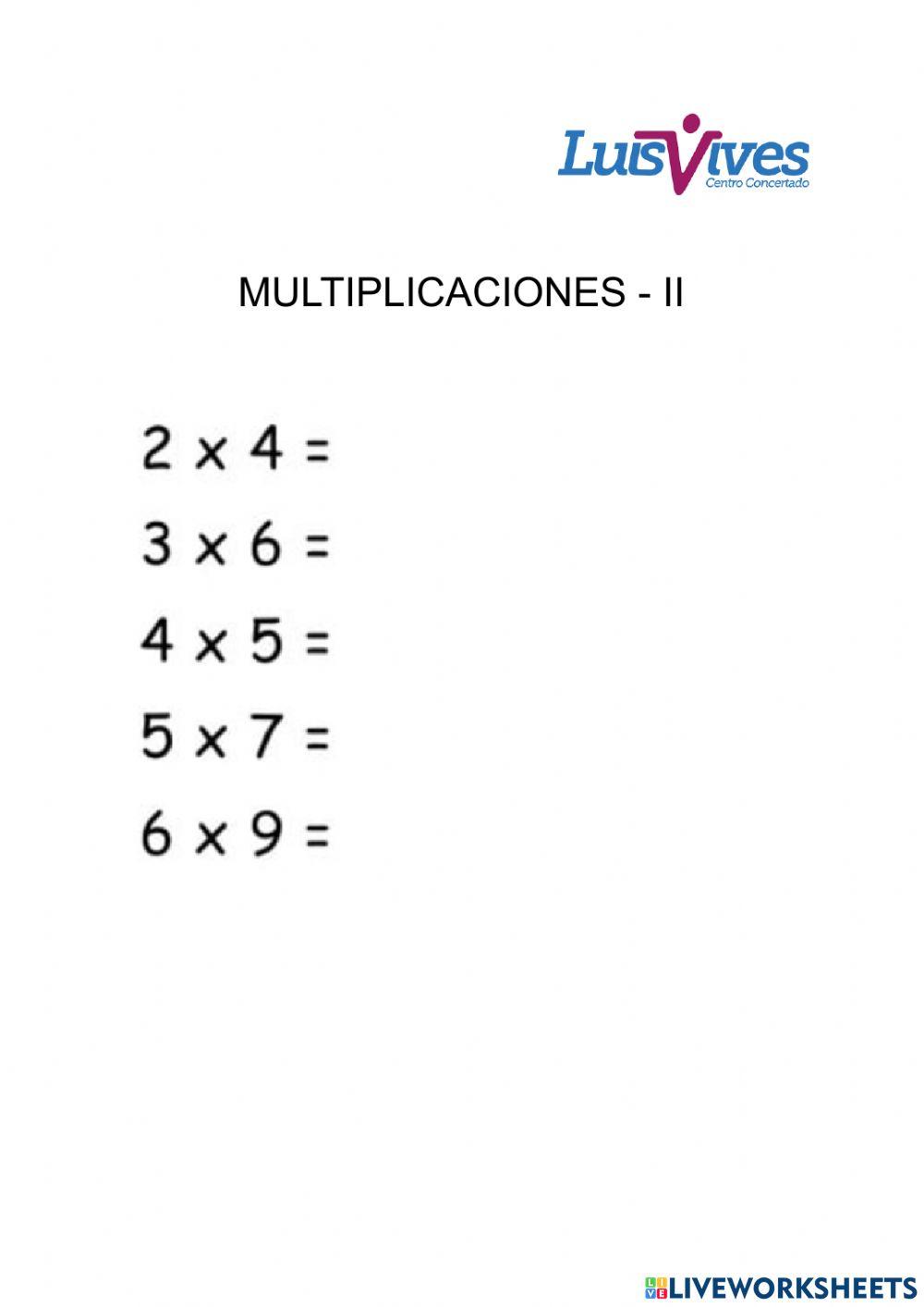 Multiplicaciones