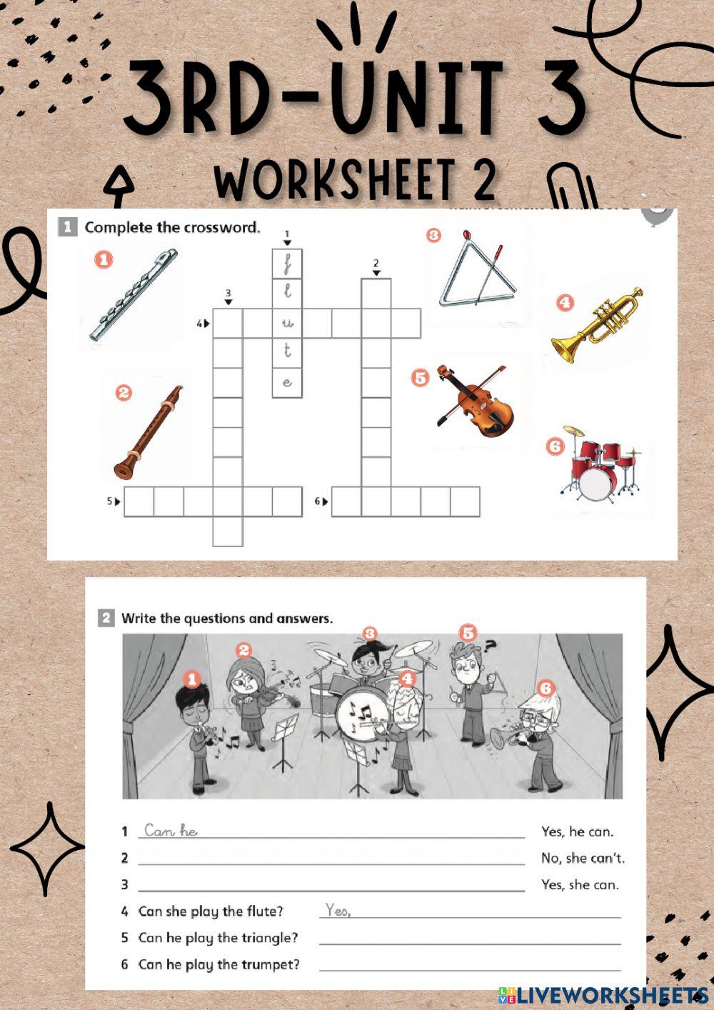 3rd UNIT 3-WORKSHEET 2