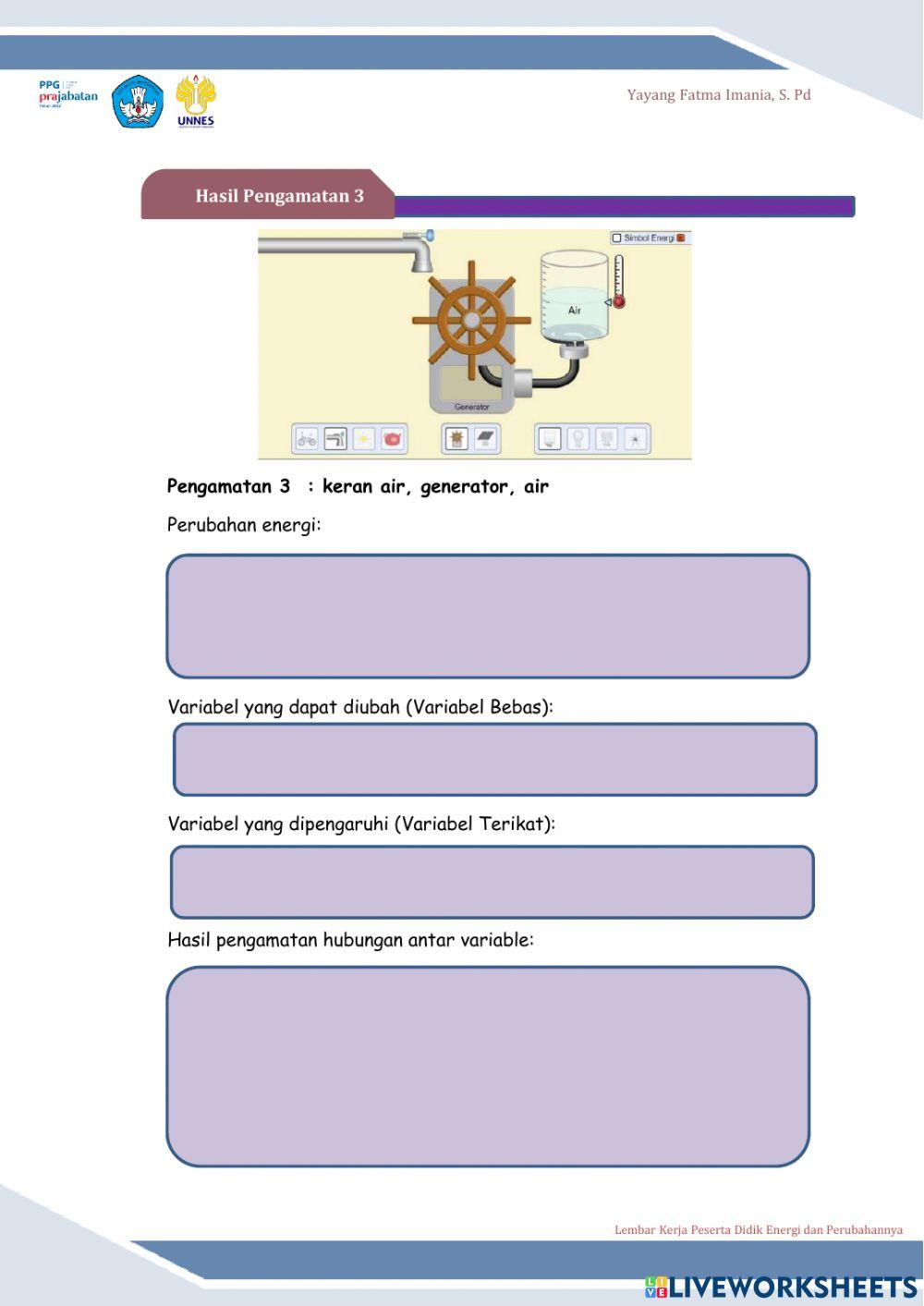 Energi dan Perubahannya IPAS X SMK
