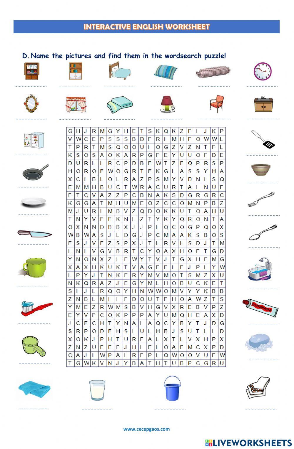 LKPD Interaktif Bahasa Inggris tentang In My House