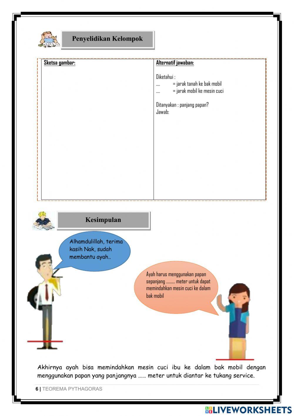 LKPD Teorema Pythagoras 1