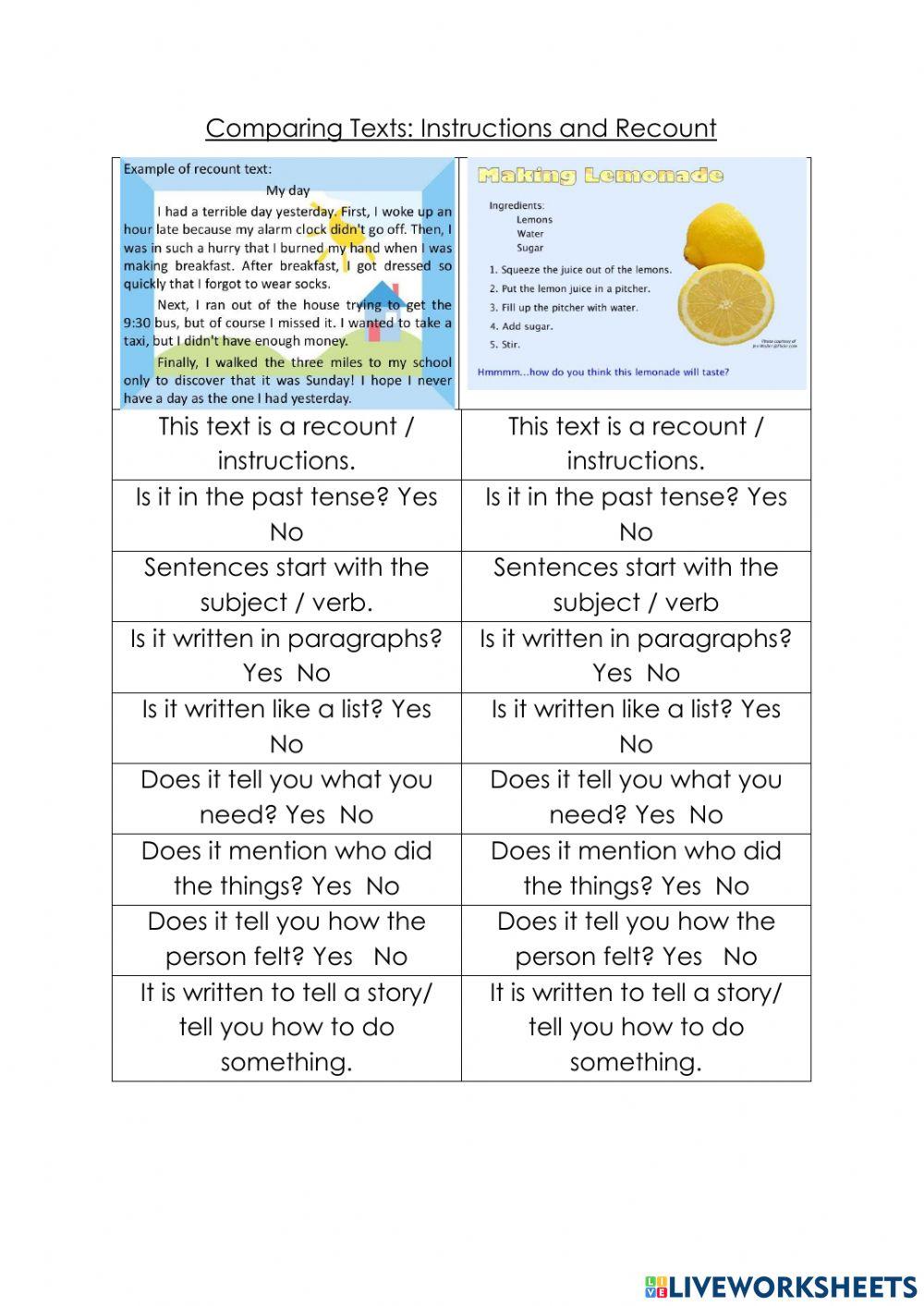 Recount vs. Instructions