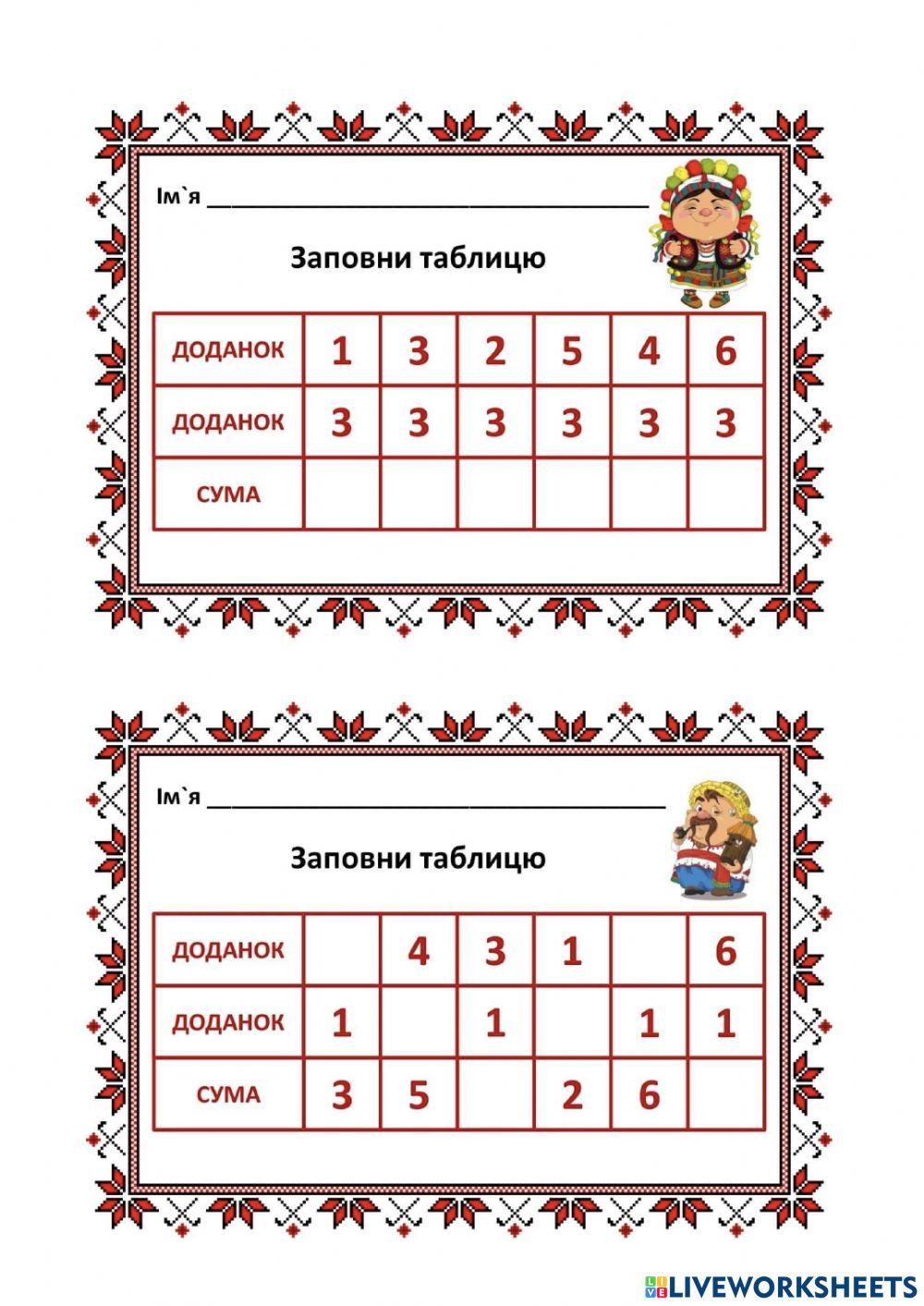 Усний рахунок