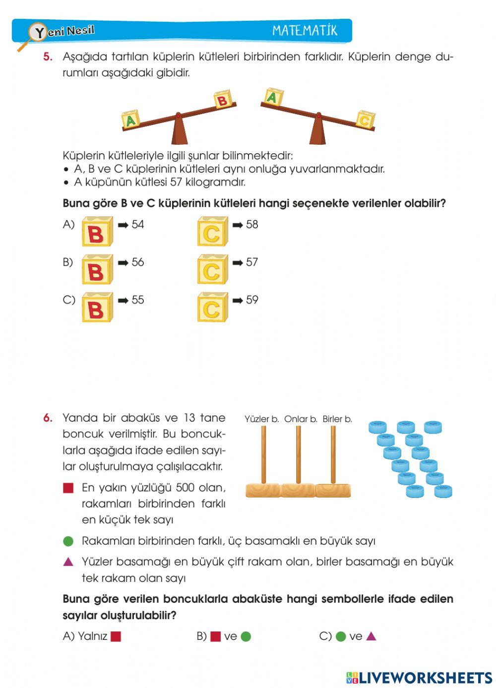 Yeni Nesi Matematik Deneme Sınavı-1