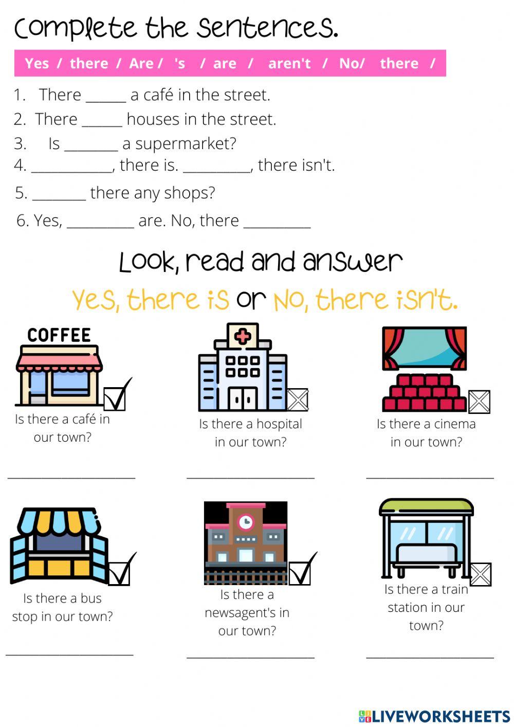 Vocabulary -places-and grammar -there is-there are- Vocabulary -places-and grammar -there is-there are-