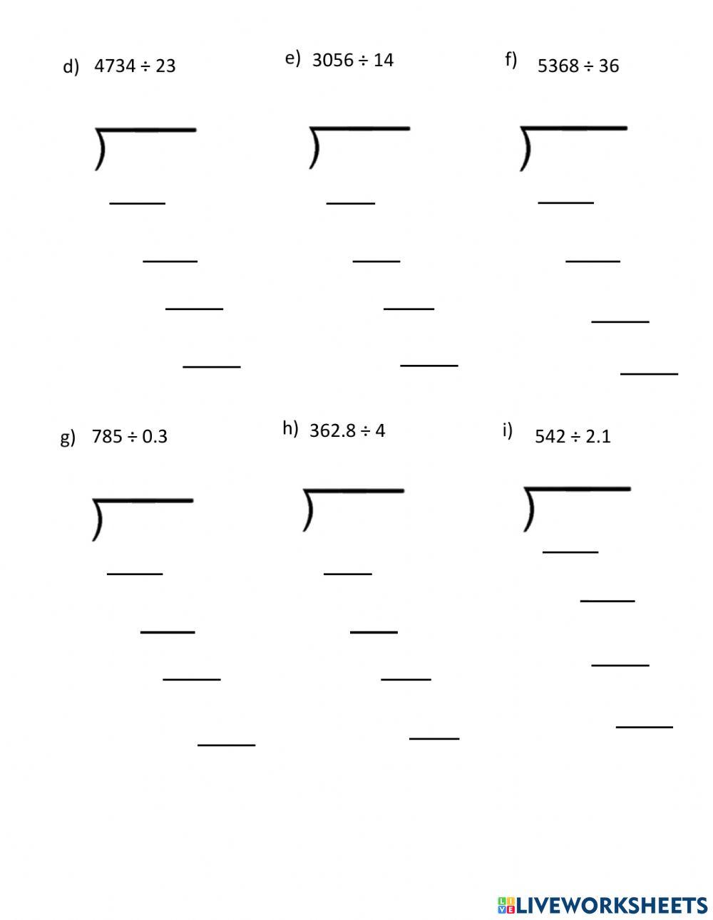 Division quiz 7