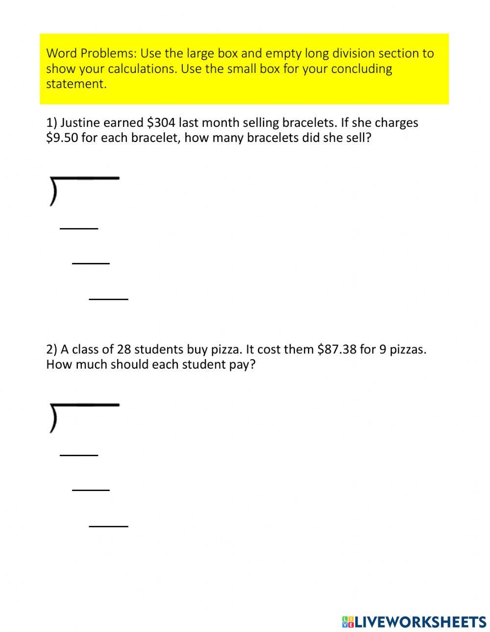 Division quiz 7 Division quiz 7