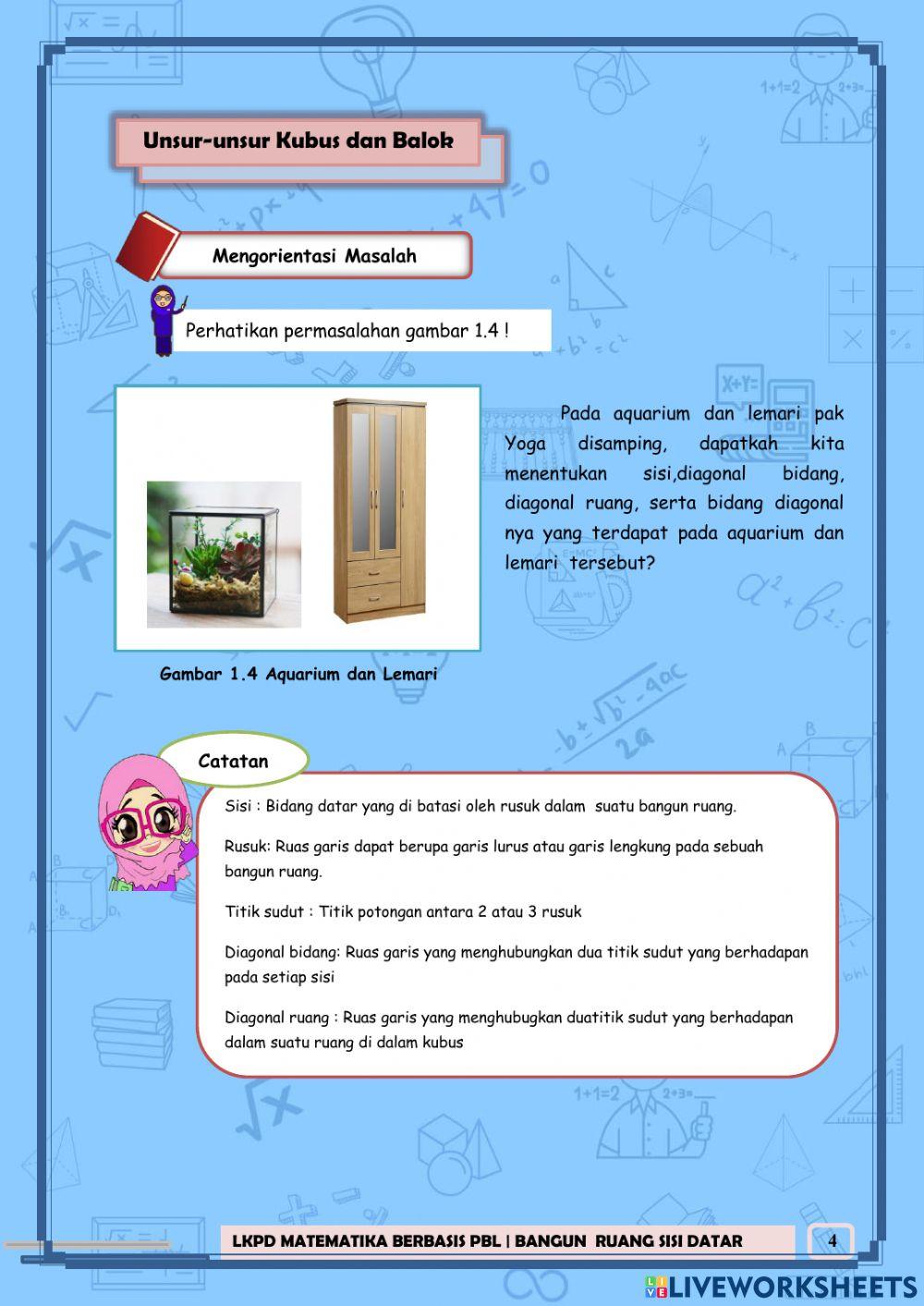 E-LKPD 1 Bangun Ruang Sisi Datar