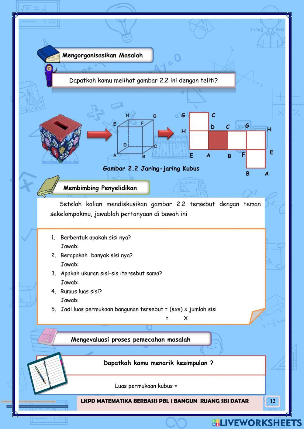 E-LKPD 2 Bangun Ruang Sisi Datar